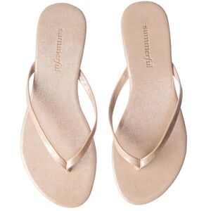 NEW Summerful Metallic Thong Flip Flops